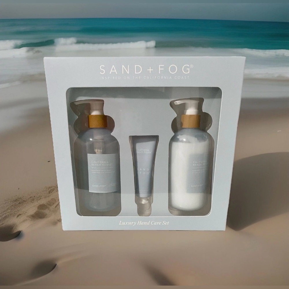 Sand & Fog Luxury Hand Care Gift Set California Beach House Scent NEW